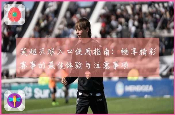 英超买球入口使用指南：畅享精彩赛事的最佳体验与注意事项